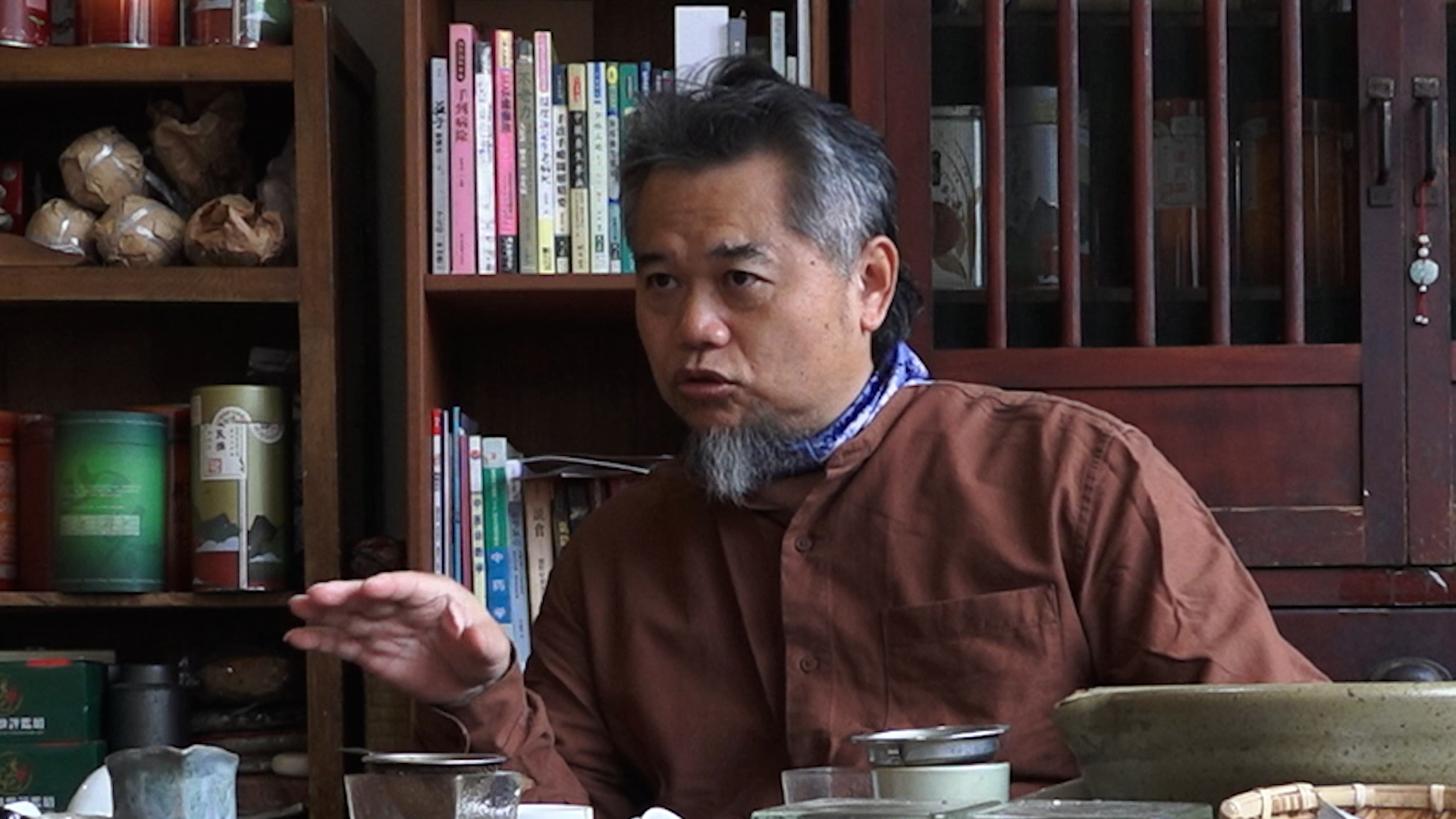 A tea master in Beipu Township